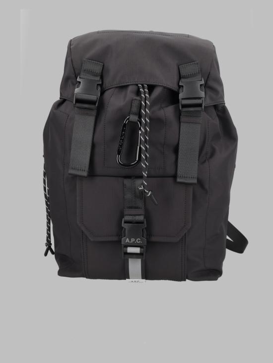 26FW 아페쎄 로고 프린트 버클 플랩 백팩 PAAGE H62631 LZZ BLACK