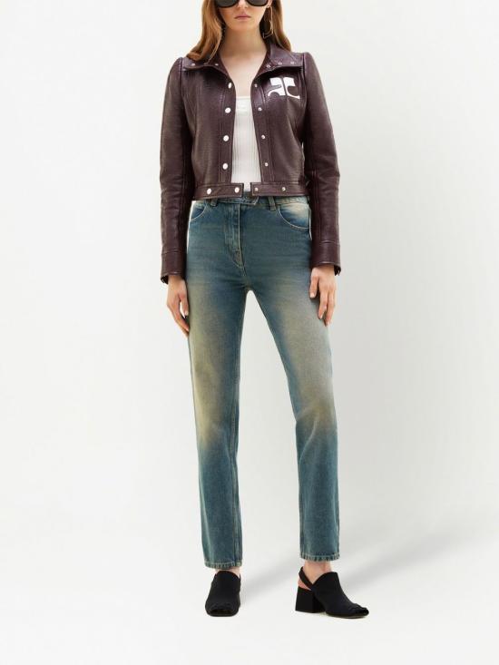 26FW 쿠레쥬 가죽 자켓 PERCBL005VY0014 4010 BORDEAUX - COURREGES