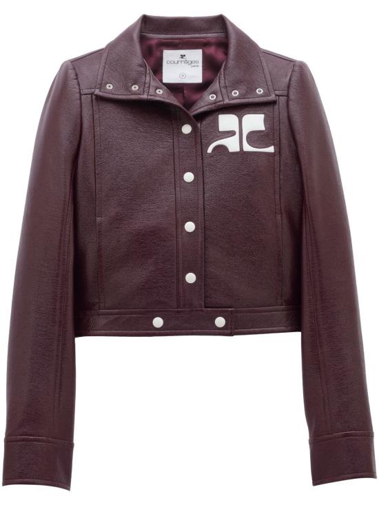 26FW 쿠레쥬 가죽 자켓 PERCBL005VY0014 4010 BORDEAUX