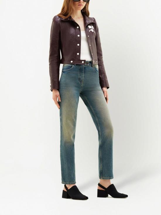 26FW 쿠레쥬 가죽 자켓 PERCBL005VY0014 4010 BORDEAUX - COURREGES