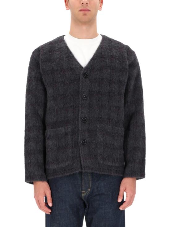 26SS 아워레가시 헤어리 울 가디건 M2263CF FUZZEDPLUMCHECKHAIRYWOOL Grey - OUR LEGACY