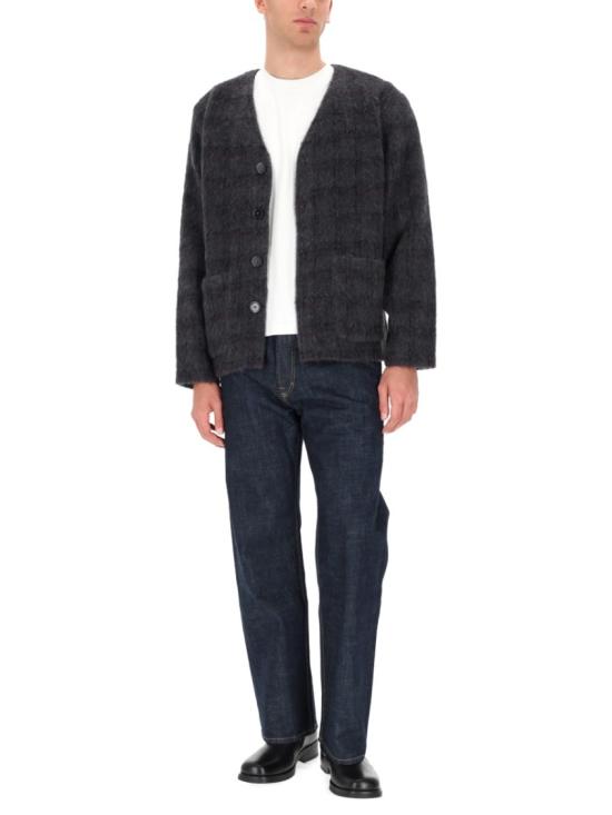 26SS 아워레가시 헤어리 울 가디건 M2263CF FUZZEDPLUMCHECKHAIRYWOOL Grey - OUR LEGACY
