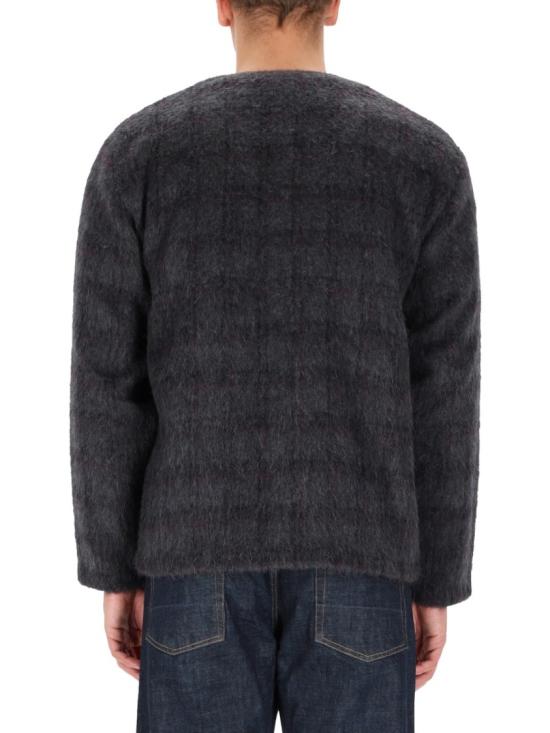 26SS 아워레가시 헤어리 울 가디건 M2263CF FUZZEDPLUMCHECKHAIRYWOOL Grey - OUR LEGACY