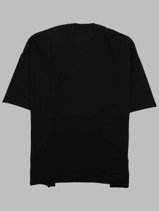 26FW 릭 오웬스 반팔 티셔츠 RU02F4283 JA09 BLACK - RICK OWENS