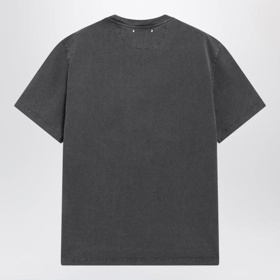 26FW 골든구스 골든 로고 프린트 반팔 티셔츠 GMP01220P000671 Grey - GOLDEN GOOSE