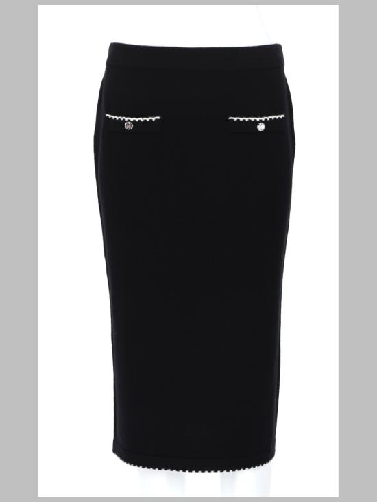 26FW 토리버치 미디 스커트 182739 960 BLACK
