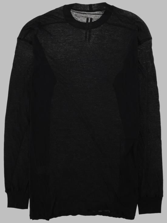 26FW 릭 오웬스 긴팔 티셔츠 RU02F4275 UC09 BLACK - RICK OWENS