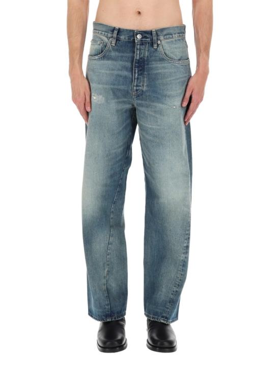 26SS 선플라워 워시드 와이드 레그 데님 진 5158 752 Blue - SUNFLOWER