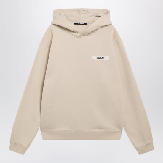 26FW 자크뮈스 그로그랭 후드 티셔츠 HOM00247AJ00126 Beige