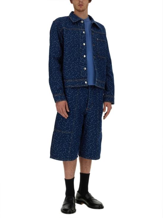  메종키츠네 숏팬츠 MM01404WW5024 O010 Blue - MAISON KITSUNE