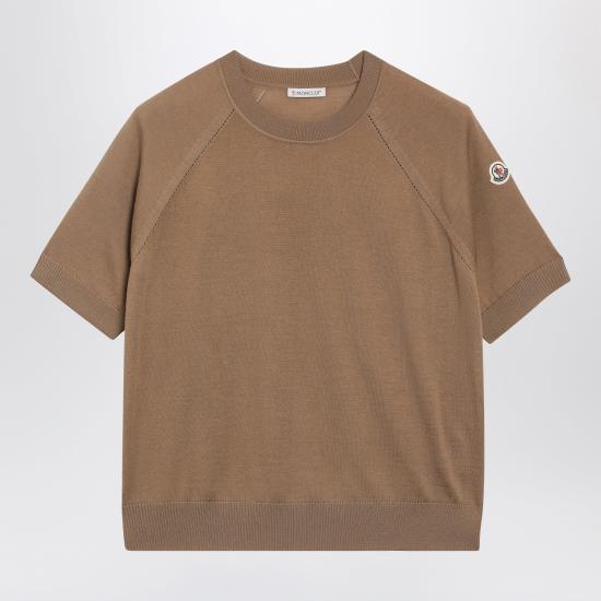 26FW 몽클레어 반팔 티셔츠 9C00001M1180 Beige