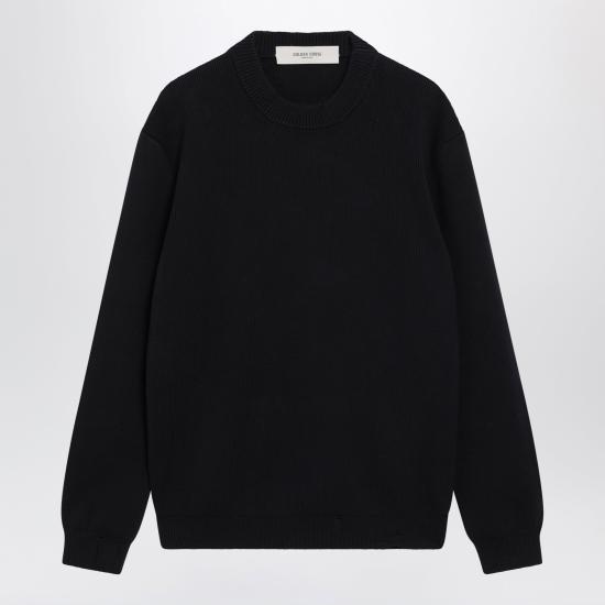 26FW 골든구스 코튼 라운드넥 스웨터 GMP00839P000662 Blue