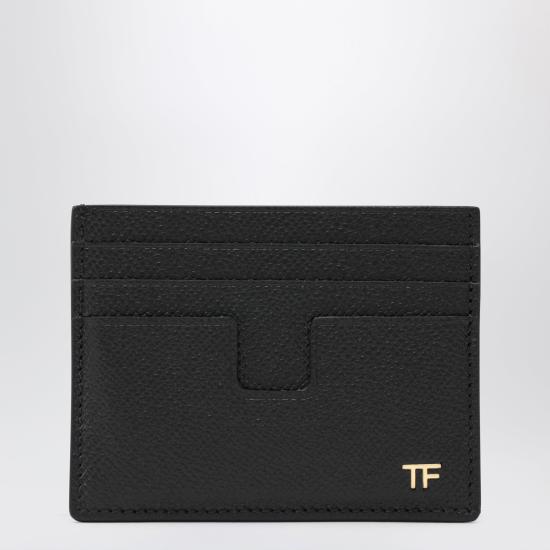 26FW 톰포드 스몰 그레인 레더 폴딩 카드 홀더 YM233LCL081G Black