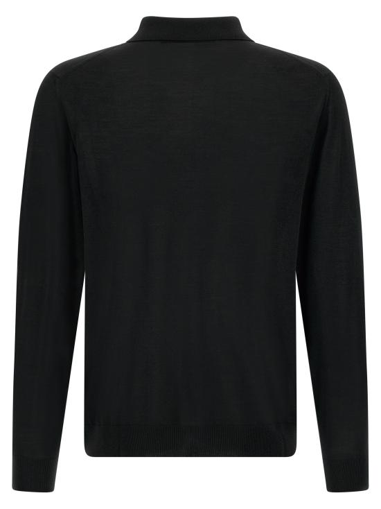 26FW 키톤 폴로 티셔츠 UMK0493K501B Black - KITON
