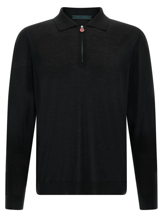 26FW 키톤 폴로 티셔츠 UMK0493K501B Black