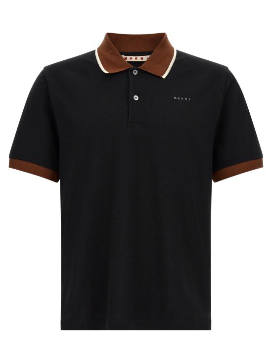 26FW 마르니 폴로 티셔츠 POJY0002LSUTC68800N99 Black