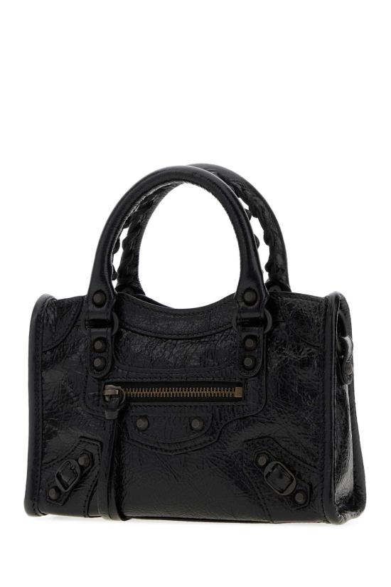 26FW 발렌시아가 르 시티 백 나노 램스킨 8657642ACFH 1000 Black - BALENCIAGA