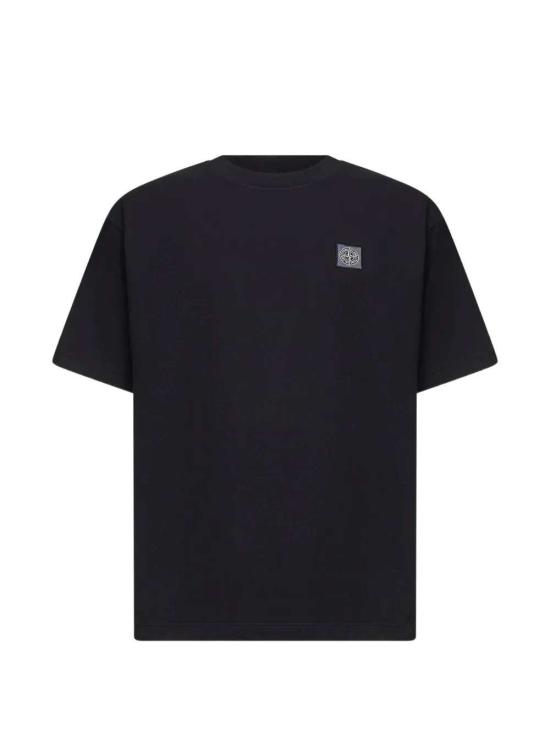 26FW 스톤 아일랜드 오가닉 코튼 패치 티셔츠 L2S152100030S0500 V0029 BLACK