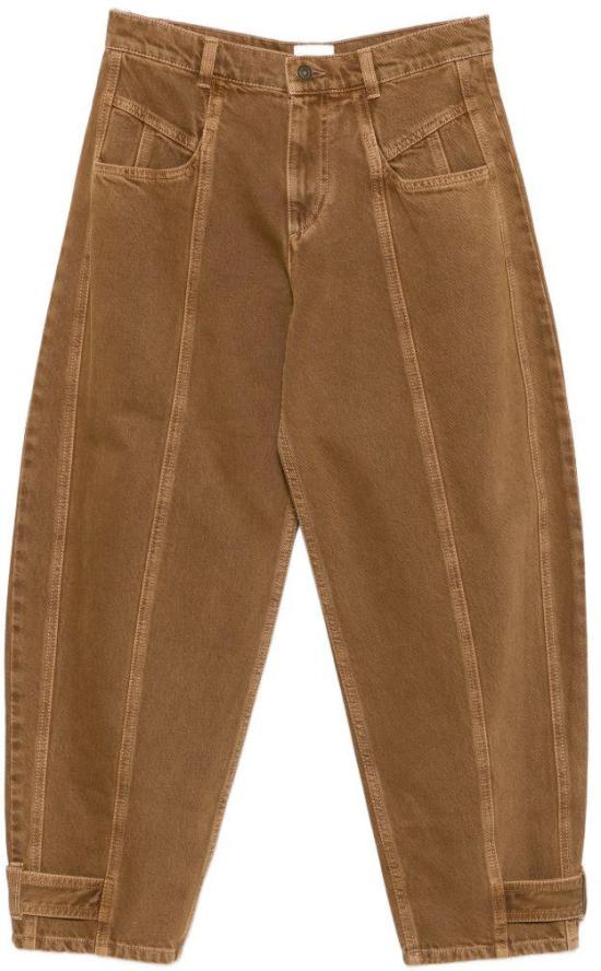 26FW 이자벨마랑 레자 크롭 진 레자 크롭 진 PA0779FAD3H01I50BZ BEIGE