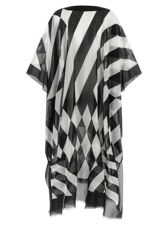 26SS 드리스 반 노튼 원피스 프린트가 있는 카프탄 드레스 멀티컬러 - DRIES VAN NOTEN