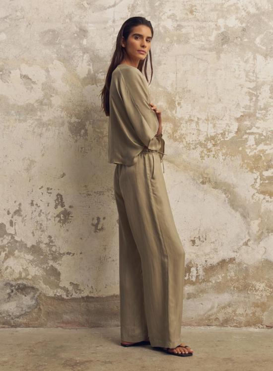  The Handloom 스트레이트 팬츠 핸드룸 루시드 플로우 타이 팬츠 - OTHER BRANDS