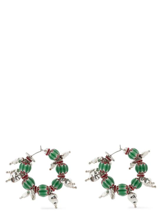 26SS 드리스 반 노튼 주얼리 반지, 귀걸이, 비즈 장식 실버 - DRIES VAN NOTEN