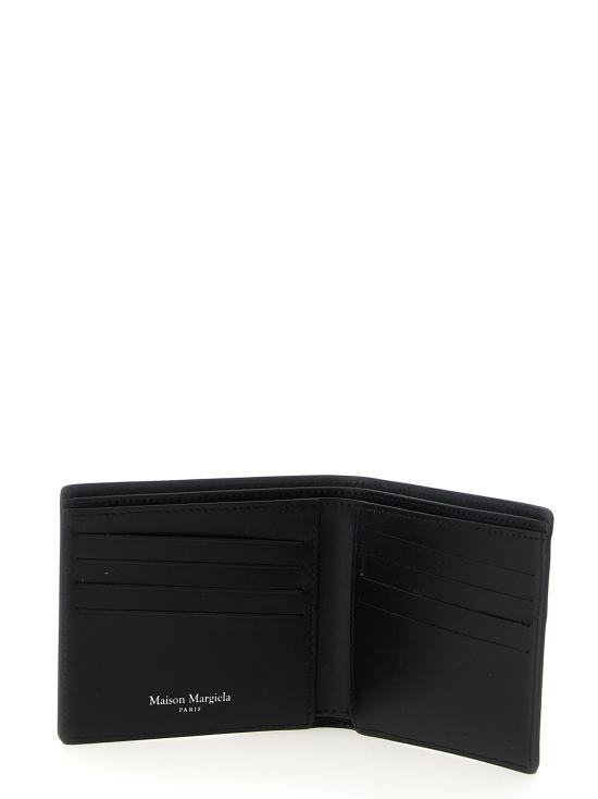 26FW 마르지엘라 명함지갑 검정색 스티칭 지갑 및 카드 홀더 - MAISON MARGIELA