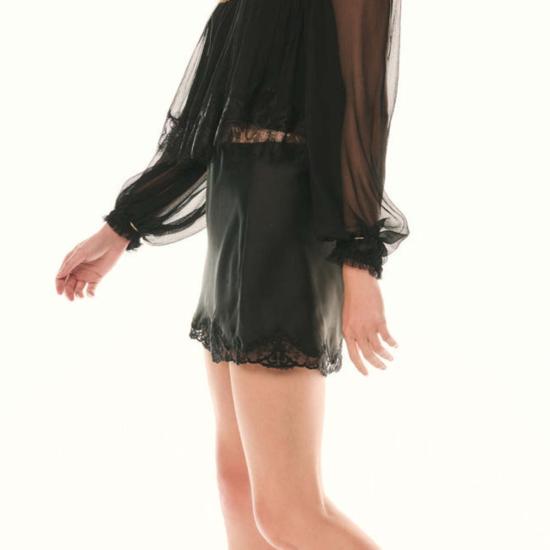  러브쉐이크팬시 숏 스커트 러브쉑 팬시 벨브 슬립 미니 스커트 - LOVESHACKFANCY