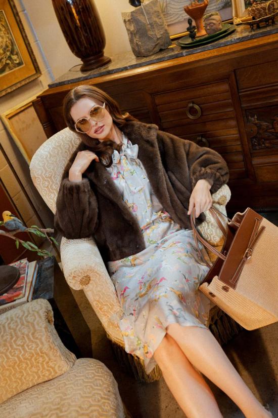  라 프레스틱 위스통 블라우스 La Prestic Ouiston Francoise 셔츠 Cavallo Gris - LA PRESTIC OUISTON