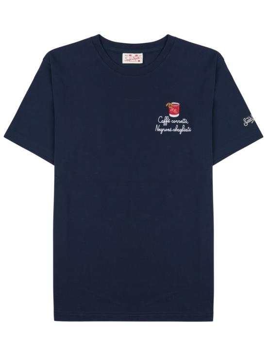 26FW 세인트바쓰 반팔 티셔츠 POT0001 04464L61 BLUE