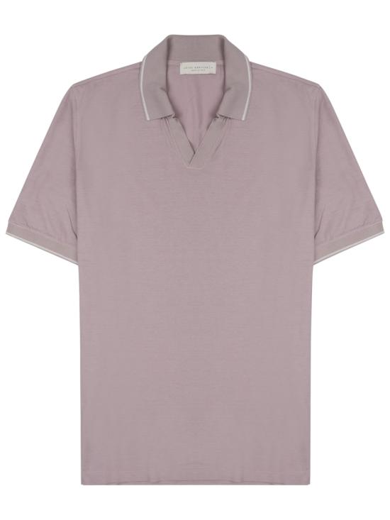 26FW 루이지 젠틸레 폴로 티셔츠 LG1415 48ROSA PINK