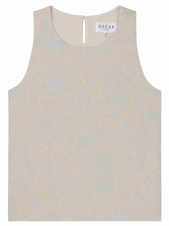 26FW OSCAR THE COLLECTION 민소매 티셔츠 S26 030 061 BEIGE