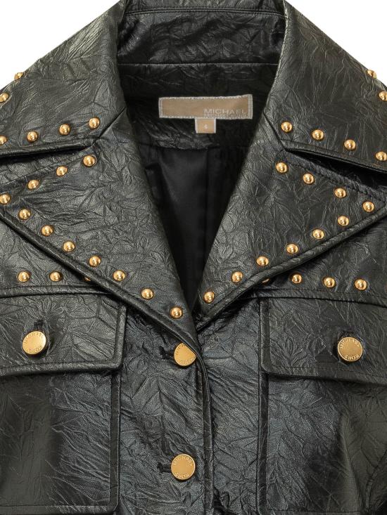 26FW 마이클 코어스 가죽 자켓 MT620LKL4K 001 BLACK - MICHAEL KORS