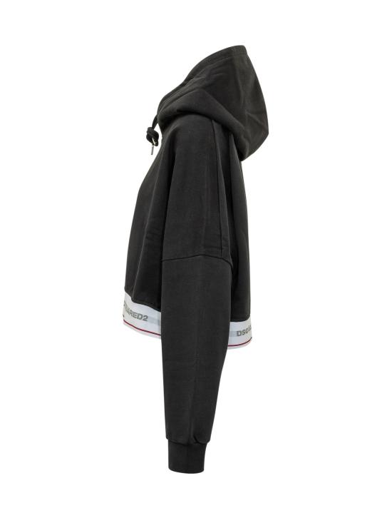 26FW 디스퀘어드2 후드 티셔츠 S72GU0522D25028 900 BLACK - DSQUARED2