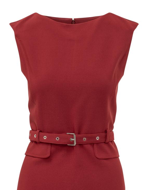 26FW 핑코 미디 원피스 107265A3DA R59 ROSSO RIO - PINKO
