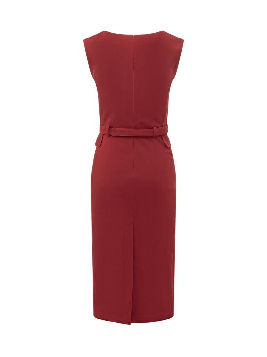 26FW 핑코 미디 원피스 107265A3DA R59 ROSSO RIO - PINKO