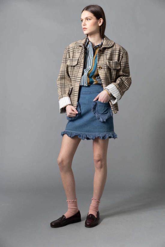  Hope For Flowers by Tracy Reese 자켓 트레이시 리즈의 'Hope For Flowers' 4포켓 재킷 (뉴트럴 체크) - OTHER BRANDS