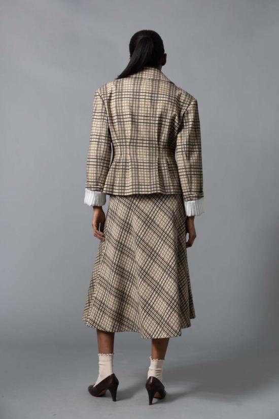  Hope For Flowers by Tracy Reese 자켓 트레이시 리즈의 'Hope For Flowers' 4포켓 재킷 (뉴트럴 체크) - OTHER BRANDS