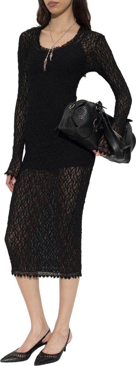26FW 이자벨마랑 미디 원피스 RO1193FAD3J17I01BK BLACK - ISABEL MARANT