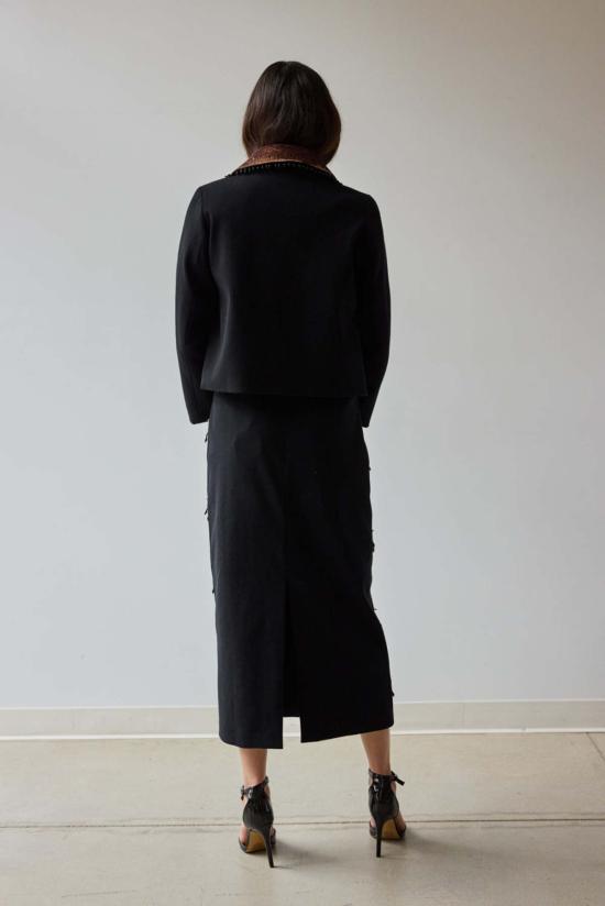  Hope for Flowers by Tracy Reese 롱 원피스 Hope For Flowers by Tracy Reese 장식 펜슬 스커트 블랙 - HOPE FOR FLOWERS