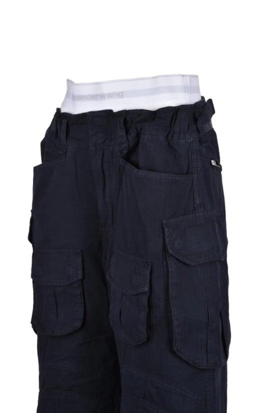 25SS 알렉산더 왕 팬츠 편안한 카고  - 블루 - ALEXANDER WANG