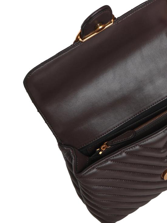 26FW 핑코 토트백 100044 A0GKM12Q MARRONE MARASCA ANTIQUE GOLD - PINKO