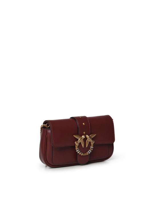 26FW 핑코 크로스백 107072 A0F1WW5Q BURGUNDY - PINKO