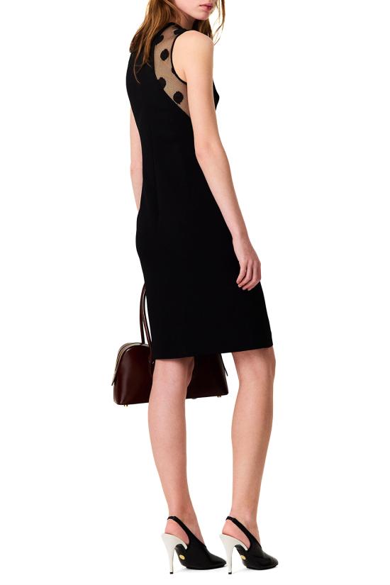 26FW 스텔라 맥카트니 미디 원피스 6A07263IU303 1000 BLACK - STELLA MCCARTNEY