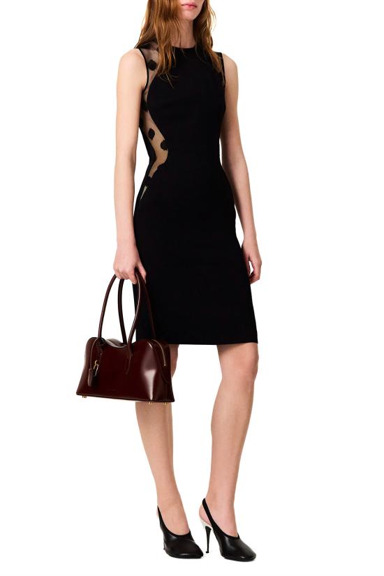 26FW 스텔라 맥카트니 미디 원피스 6A07263IU303 1000 BLACK - STELLA MCCARTNEY