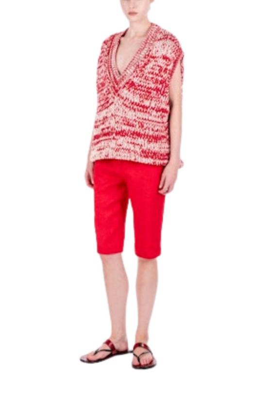  드리스 반 노튼 베스트 Dries Van Noten Tourney 스웨터 레드 - DRIES VAN NOTEN