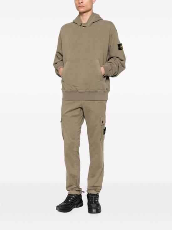26FW 스톤 아일랜드 브러쉬드 오가닉 코튼 플리스 오버사이즈 집업 후드 스웨트셔츠 브러쉬드 오가닉 코튼 플리스 오버사이즈 집업 후드 스웨트셔츠 L2S156100023S0A20 V005G - STONE ISLAND