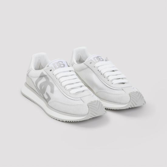  돌체앤가바나 믹스 소재 DG 쿠션 스니커즈 CK2288A5355 8B930 White - DOLCE & GABBANA