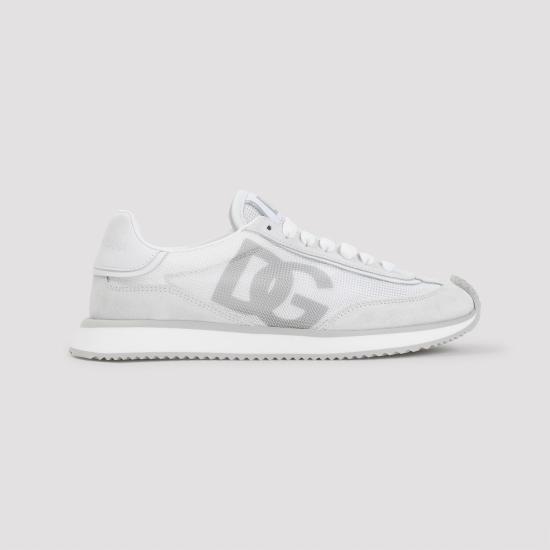  돌체앤가바나 믹스 소재 DG 쿠션 스니커즈 CK2288A5355 8B930 White - DOLCE & GABBANA