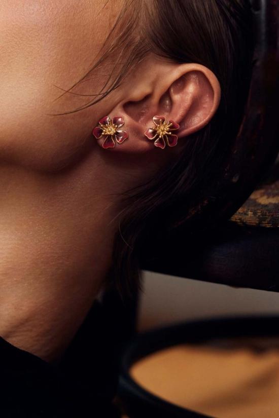  Sara y Flora 싱글 이어링 Sara Y Flora 오로라 미니 이어커프 테라코타 - OTHER BRANDS